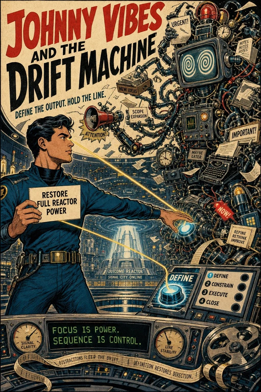 Johnny Vibes and the Drift Machine front cover artwork